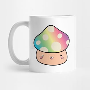 Funny Cute Rainbow Magic Mushroom Mug